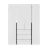 Купить шкаф распашной комбинированный №1 Light 160x220x50 см – Белый бриллиант по 15360 грн Шкаф распашной комбинированный №1 Light 160x220x50 см – Белый бриллиант