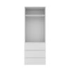 Купить шкаф распашной комбинированный №1 Light 160x220x50 см – Белый бриллиант по 15360 грн Шкаф распашной комбинированный №1 Light 160x220x50 см – Белый бриллиант