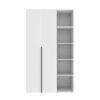 Шафа розпашна комбінована №11 Light 120x220x50 см – Білий діамант