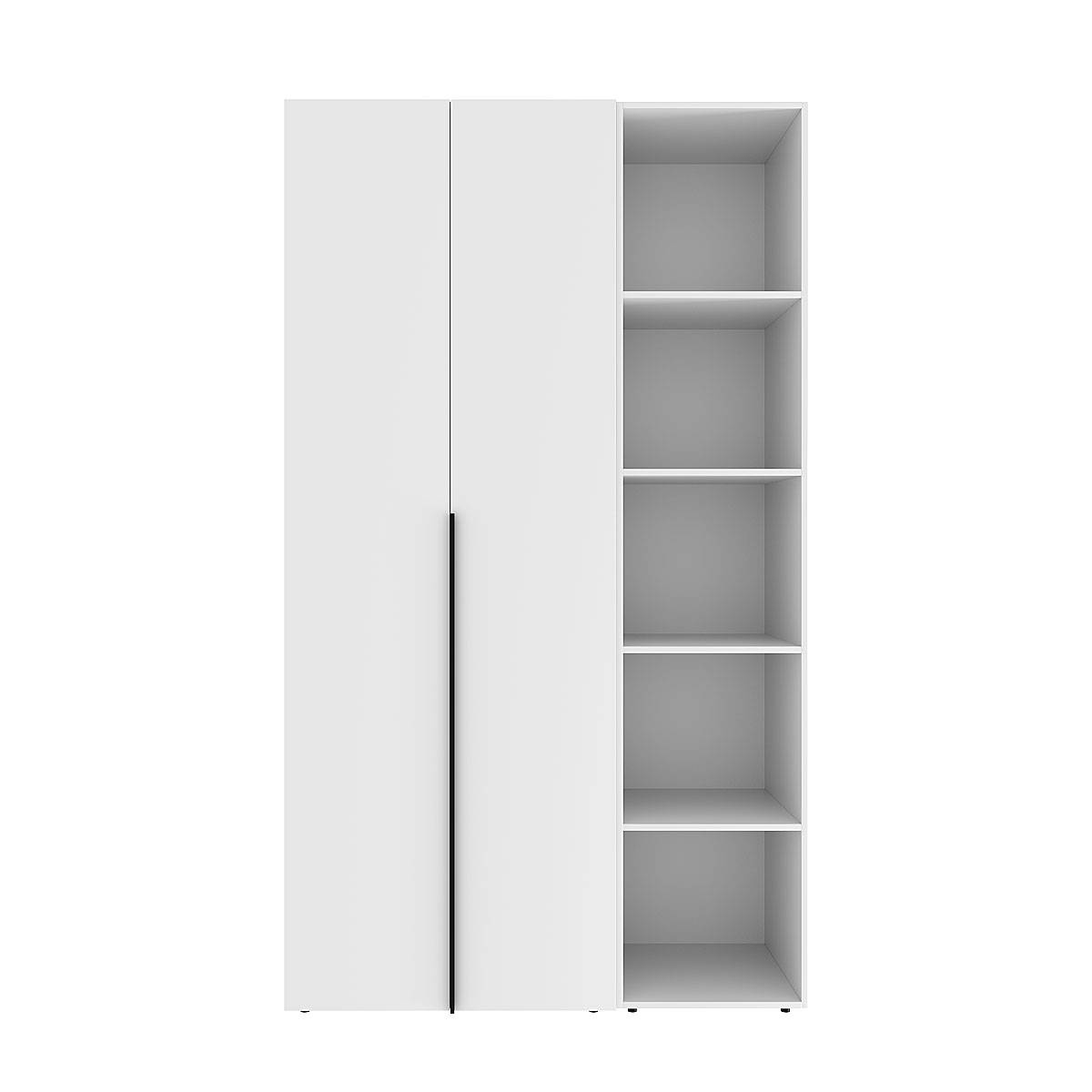 Шафа розпашна комбінована №11 Light 120x220x50 см – Білий діамант