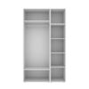 Шафа розпашна комбінована №11 Light 120x220x50 см – Білий діамант