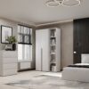 Шафа розпашна комбінована №11 Light 120x220x50 см – Білий діамант