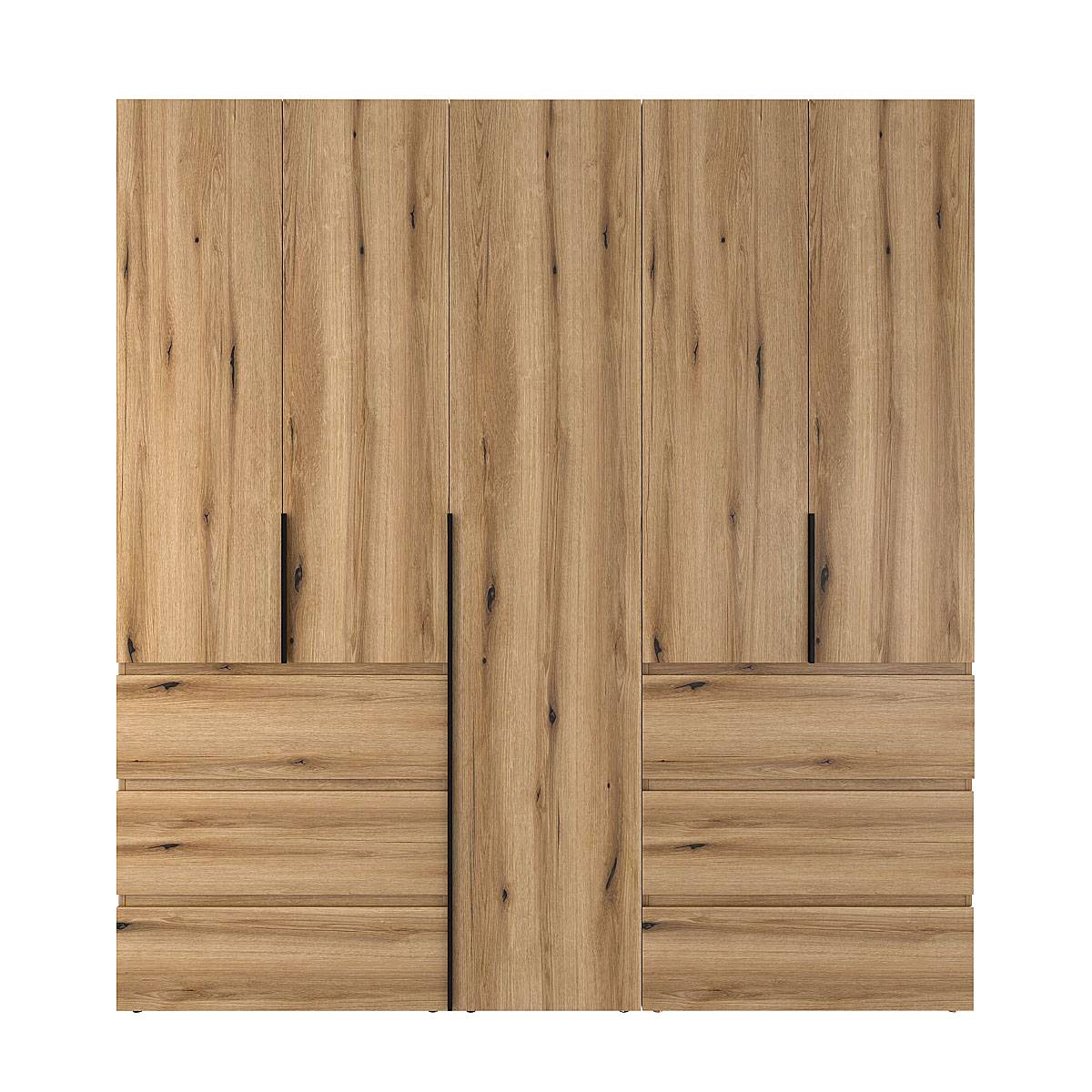 Купить шкаф распашной комбинированный №3 Light 220x220x50 см – Дуб Эвок по 18564 грн Шкаф распашной комбинированный №3 Light 220x220x50 см – Дуб Эвок