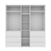 Купити шафа розпашна комбінована №6 Light 200x220x50 см – Білий діамант за 17346 грн Шафа розпашна комбінована №6 Light 200x220x50 см – Білий діамант