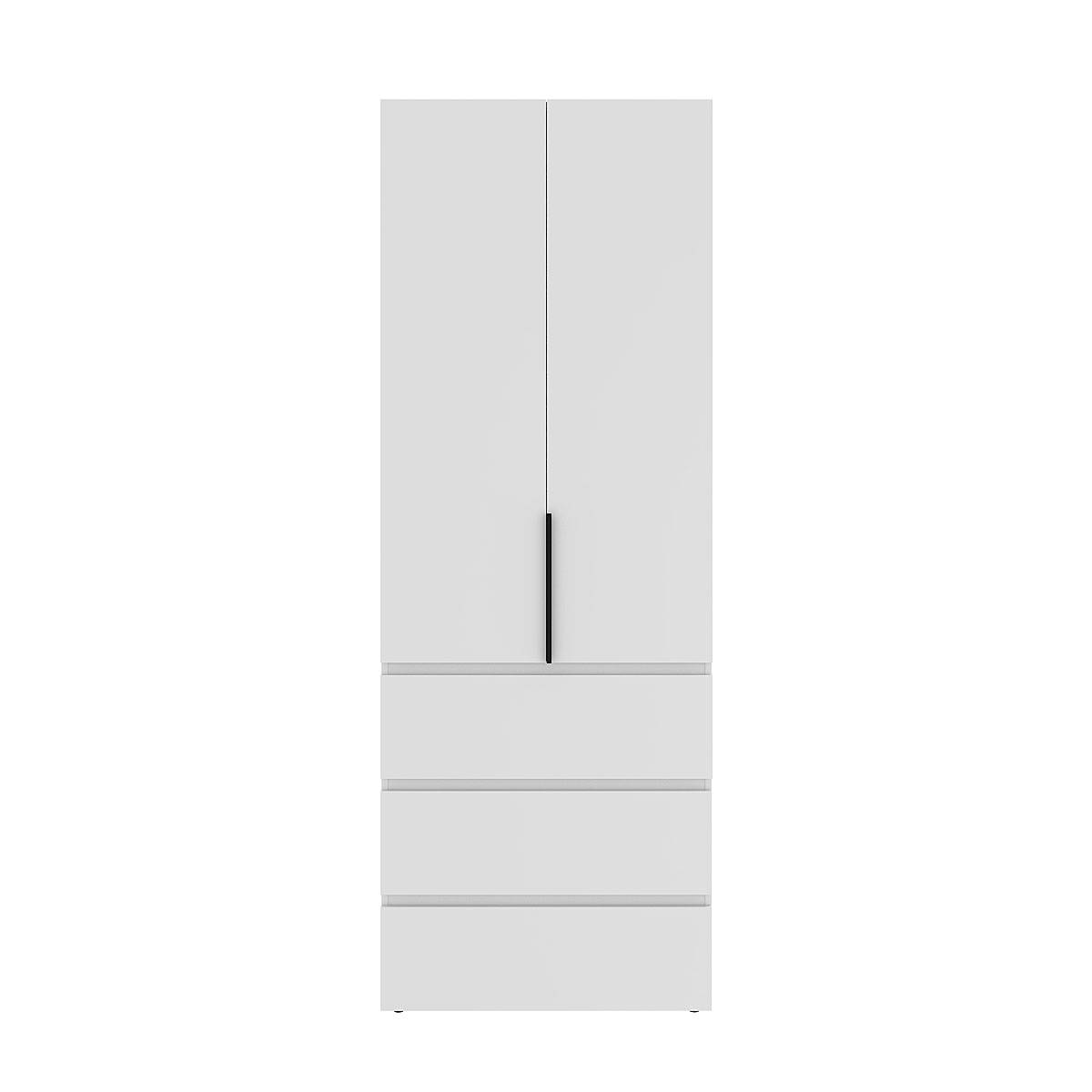 Купити шафа розпашна комбінована №6 Light 200x220x50 см – Білий діамант за 17346 грн Шафа розпашна комбінована №6 Light 200x220x50 см – Білий діамант