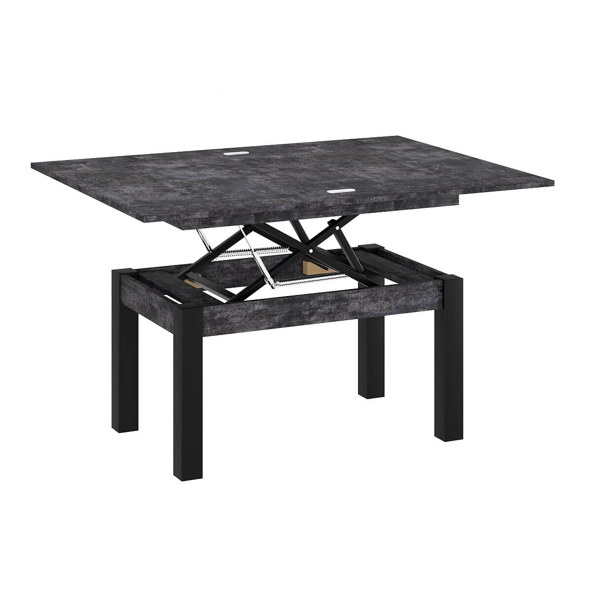 Столик журнальный раскладной B-Fly Metal 120x75x90 см - Бетон тёмный / Чёрный - купить онлайн Столик журнальный раскладной B-Fly Metal 120x75x90 см - Бетон тёмный / Чёрный - купить онлайн
