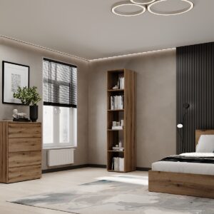 LT10100000000_2 Шкаф пенал с полками открытый Light 40x220x50 см