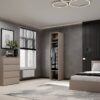 Шафа пенал закрита зі штангою Light 40x220x50 см - Кашемір - купити онлайн Шафа пенал закрита зі штангою Light 40x220x50 см - Кашемір - купити онлайн