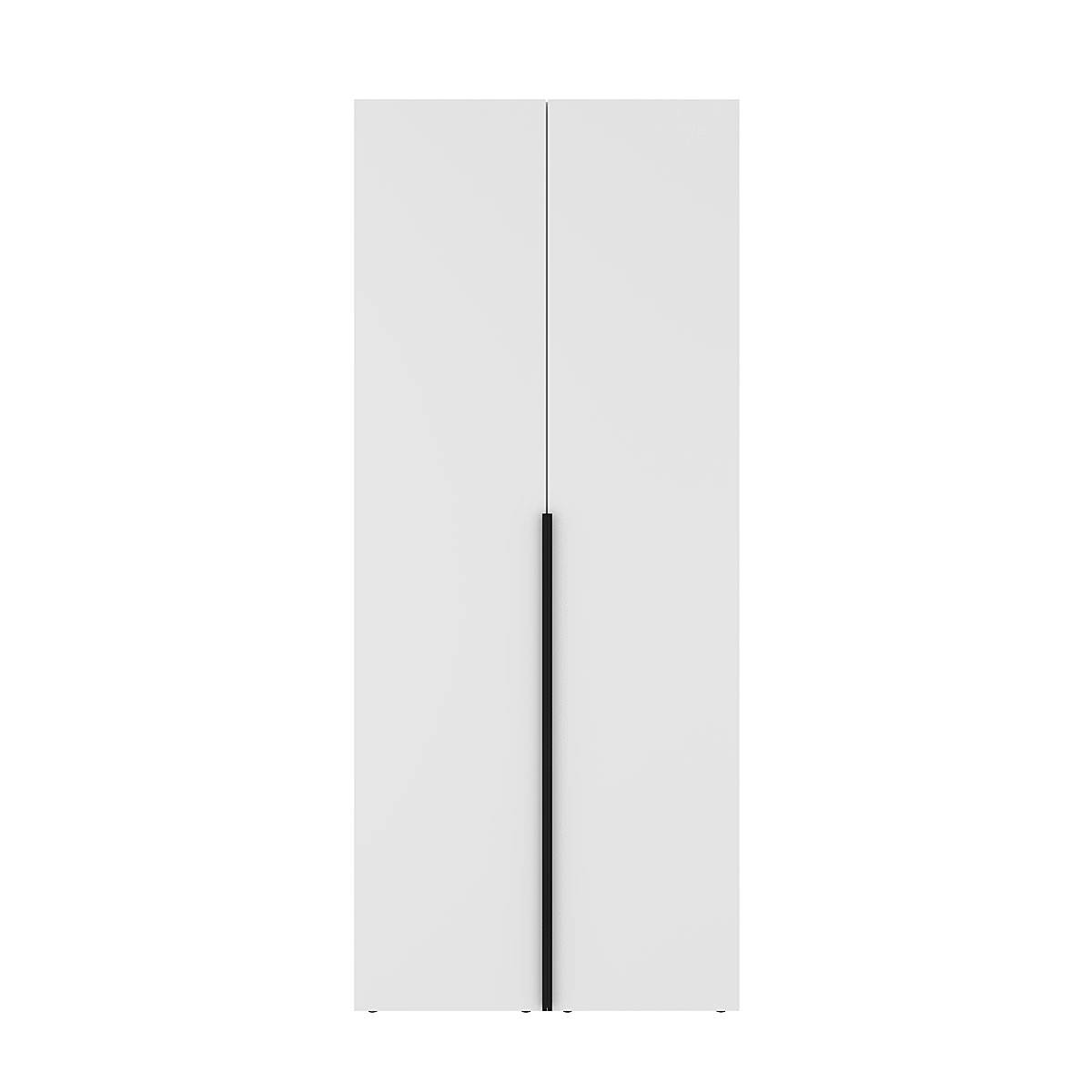 Купить шкаф для одежды двустворчатый Light 80x220x50 см – Белый бриллиант по 5592 грн Шкаф для одежды двустворчатый Light 80x220x50 см – Белый бриллиант