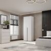 Купить шкаф для одежды двустворчатый Light 80x220x50 см – Белый бриллиант по 5592 грн Шкаф для одежды двустворчатый Light 80x220x50 см – Белый бриллиант