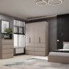 Купити шафа розпашна комбінована №10 Light 160x220x50 см – Кашемір за 14412 грн Шафа розпашна комбінована №10 Light 160x220x50 см – Кашемір