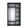 Купить шкаф распашной комбинированный №12 Light 120x220x50 см – Графит по 9744 грн Шкаф распашной комбинированный №12 Light 120x220x50 см – Графит