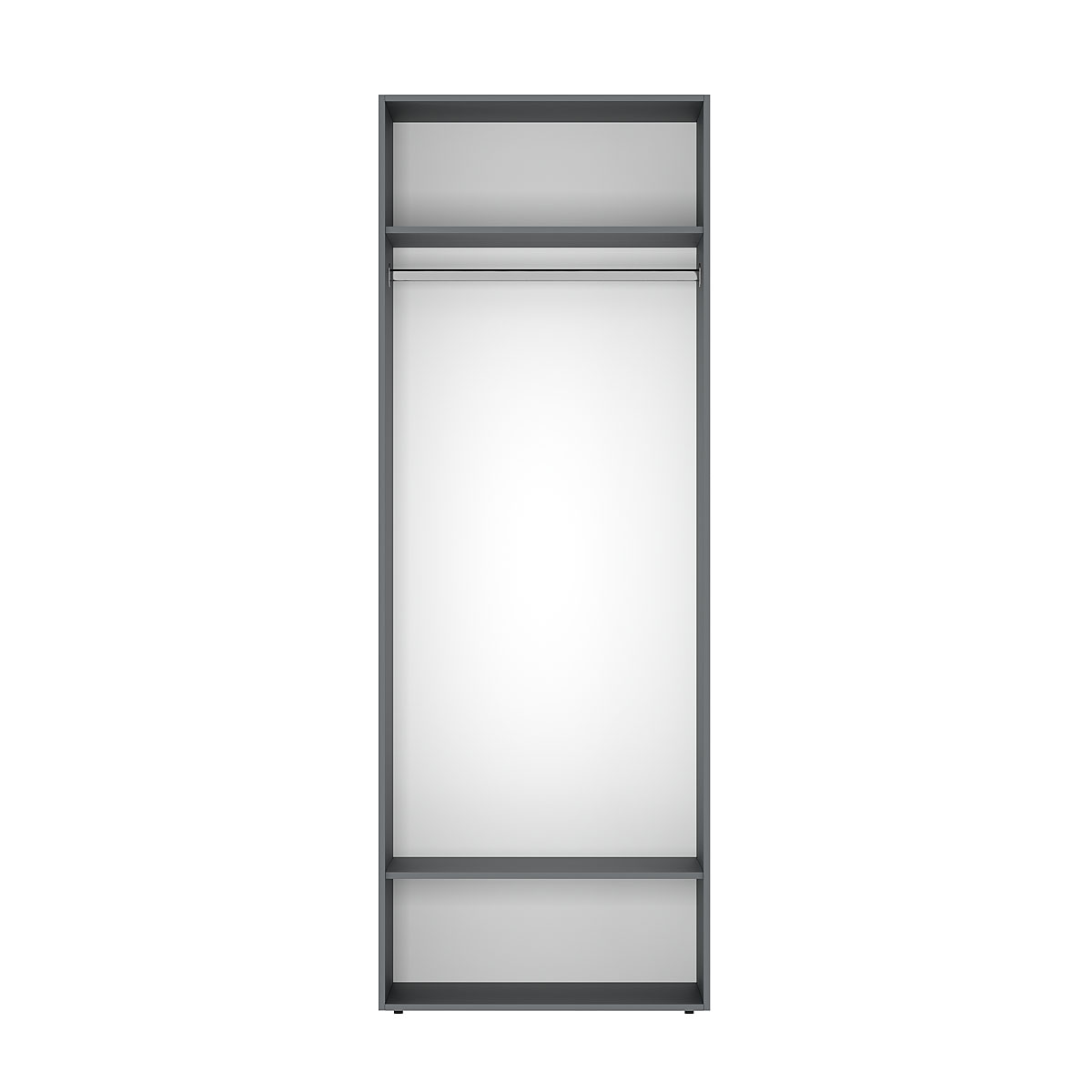 Купить шкаф распашной комбинированный №12 Light 120x220x50 см – Графит по 9744 грн Шкаф распашной комбинированный №12 Light 120x220x50 см – Графит