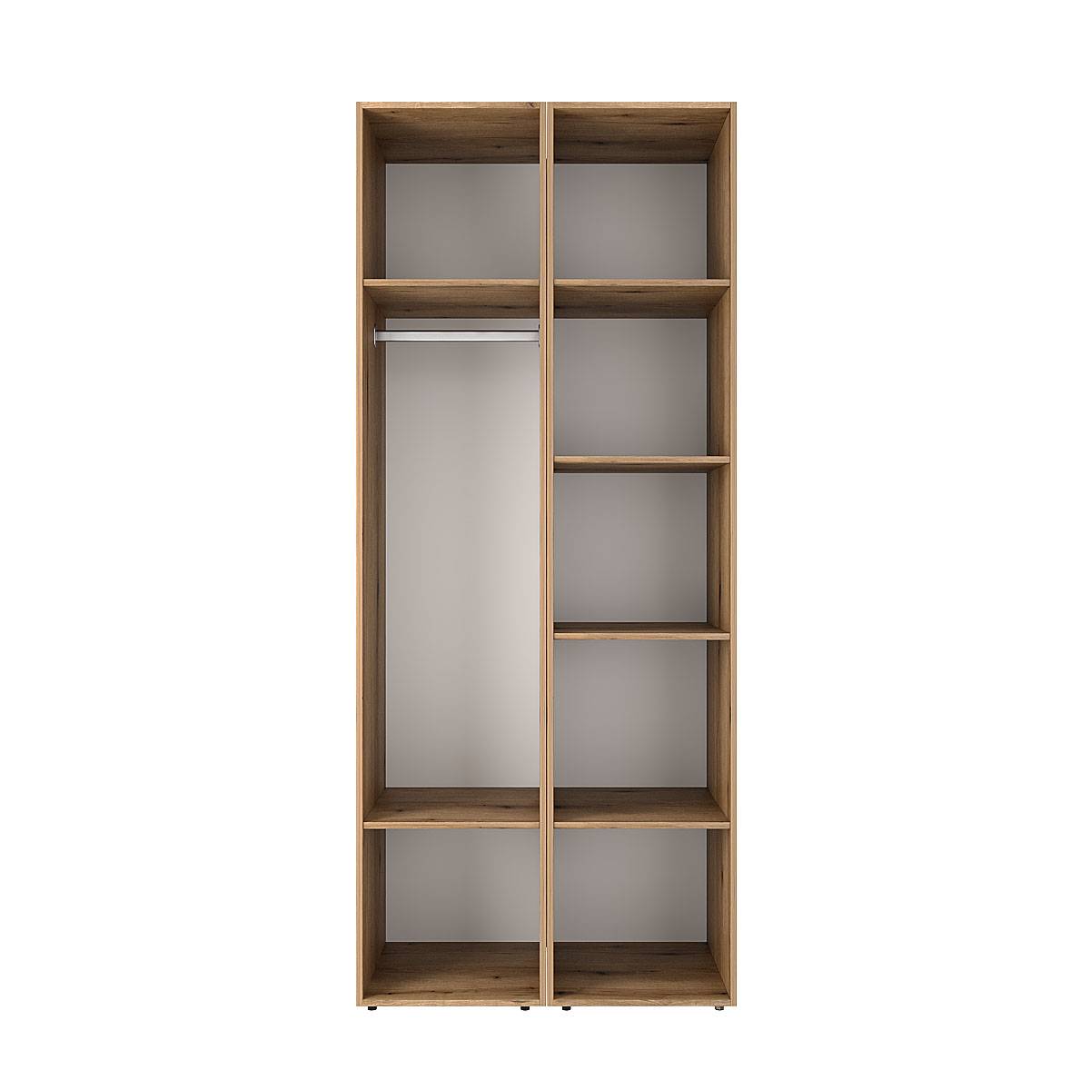 Купити шафа розпашна комбінована №13 Light 80x220x50 см – Дуб Евок за 8154 грн Шафа розпашна комбінована №13 Light 80x220x50 см – Дуб Евок