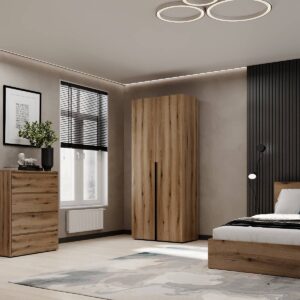 Купить шкаф распашной комбинированный №13 Light 80x220x50 см – Дуб Эвок по 8154 грн Шкаф распашной комбинированный №13 Light 80x220x50 см – Дуб Эвок