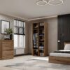 Купити шафа розпашна комбінована №13 Light 80x220x50 см – Дуб Евок за 8154 грн Шафа розпашна комбінована №13 Light 80x220x50 см – Дуб Евок