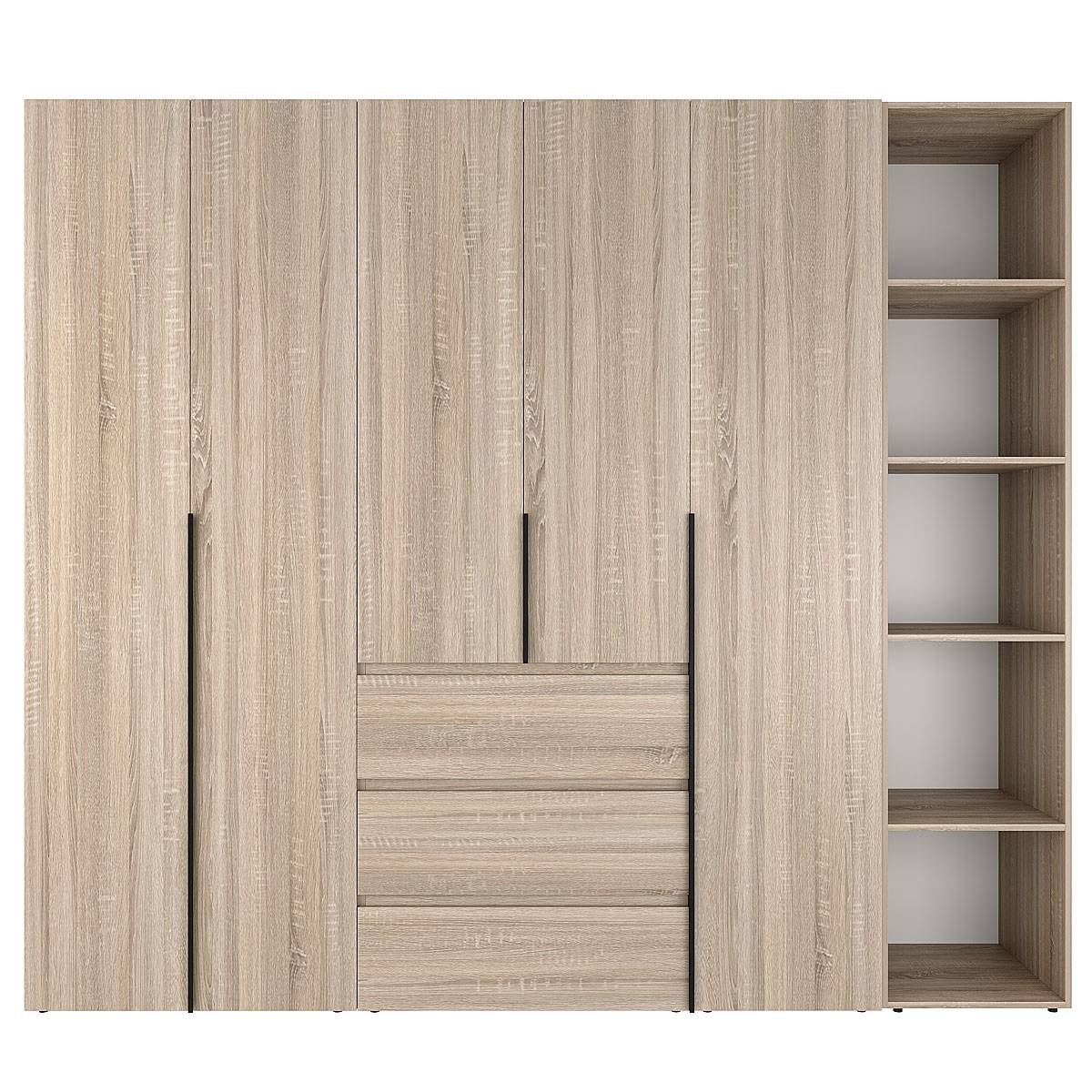 Купить шкаф распашной комбинированный №14 Light 240x220x50 см – Дуб Сонома по 19884 грн Шкаф распашной комбинированный №14 Light 240x220x50 см – Дуб Сонома