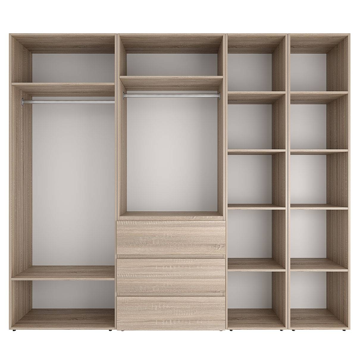 Купить шкаф распашной комбинированный №14 Light 240x220x50 см – Дуб Сонома по 19884 грн Шкаф распашной комбинированный №14 Light 240x220x50 см – Дуб Сонома