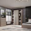 Купити шафа розпашна комбінована №15 Light 160x220x50 см – Кашемір за 11460 грн Шафа розпашна комбінована №15 Light 160x220x50 см – Кашемір