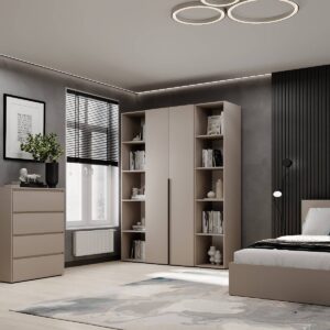 Купить шкаф распашной комбинированный №15 Light 160x220x50 см – Кашемир по 11460 грн Шкаф распашной комбинированный №15 Light 160x220x50 см – Кашемир