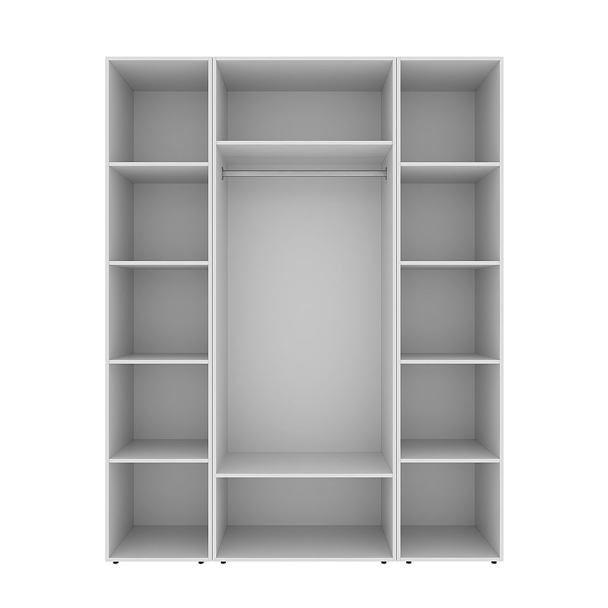 Купити шафа розпашна комбінована №16 Light 160x220x50 см – Білий діамант за 12678 грн Шафа розпашна комбінована №16 Light 160x220x50 см – Білий діамант