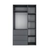 Купити шафа розпашна комбінована №2 Light 120x220x50 см – Графіт за 11358 грн Шафа розпашна комбінована №2 Light 120x220x50 см – Графіт