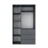 Купити шафа розпашна комбінована №7 Light 120x220x50 см – Графіт за 10140 грн Шафа розпашна комбінована №7 Light 120x220x50 см – Графіт