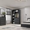 Купити шафа розпашна комбінована №7 Light 120x220x50 см – Графіт за 10140 грн Шафа розпашна комбінована №7 Light 120x220x50 см – Графіт