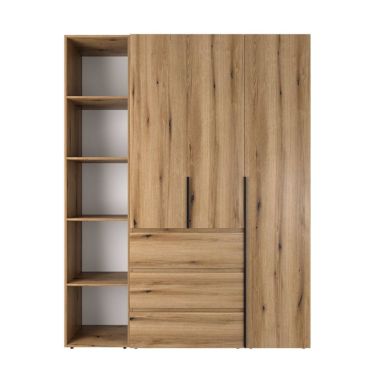 Купити шафа розпашна комбінована №8 Light 160x220x50 см – Дуб Евок за 14292 грн Шафа розпашна комбінована №8 Light 160x220x50 см – Дуб Евок