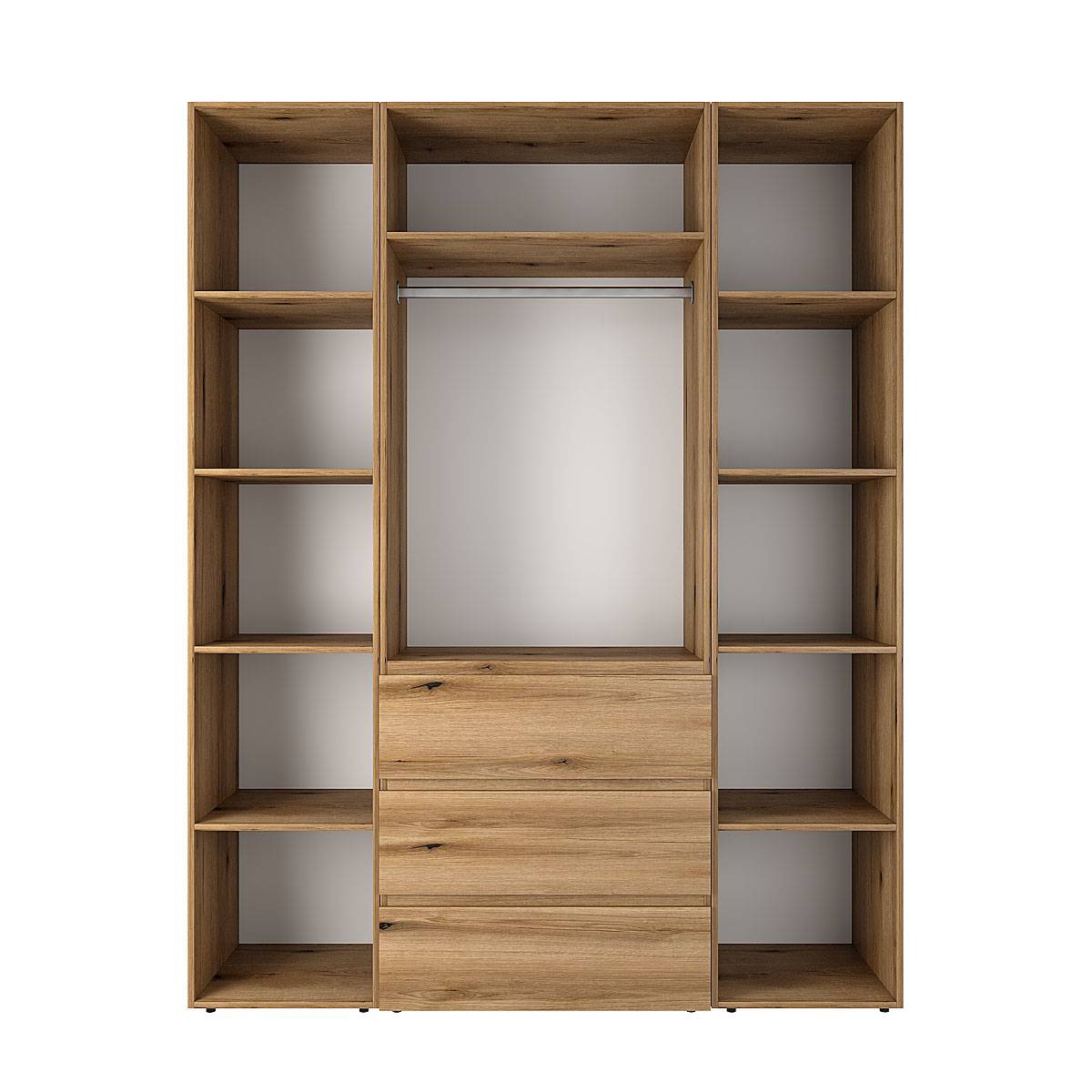 Купити шафа розпашна комбінована №8 Light 160x220x50 см – Дуб Евок за 14292 грн Шафа розпашна комбінована №8 Light 160x220x50 см – Дуб Евок