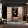 Шкаф купе 3 двери с зеркалом 270×240×60 см Шкаф купе 3 двери с зеркалом 270×240×60 см