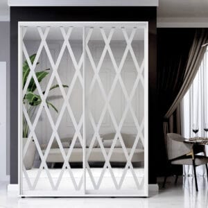 Двухдверный шкаф купе в гостиную 180×240×60 см Двухдверный шкаф купе в гостиную 180×240×60 см