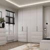 Купить шкаф под потолок на пять дверей с антресолью Light №3 200х260x50 см – Белый бриллиант по 26940 грн Шкаф под потолок на пять дверей с антресолью Light №3 200х260x50 см – Белый бриллиант