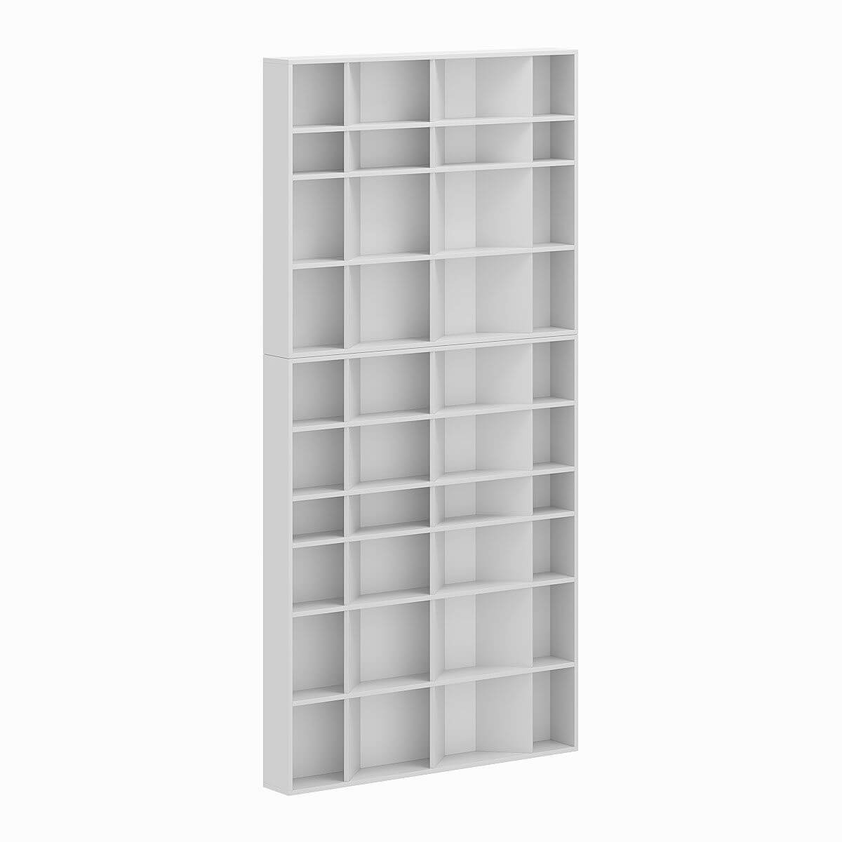 Стеллаж для книг и декора на 40 ячеек Light 120x246x16 см - Білий діамант - купить онлайн Стеллаж для книг и декора на 40 ячеек Light 120x246x16 см - Білий діамант - купить онлайн