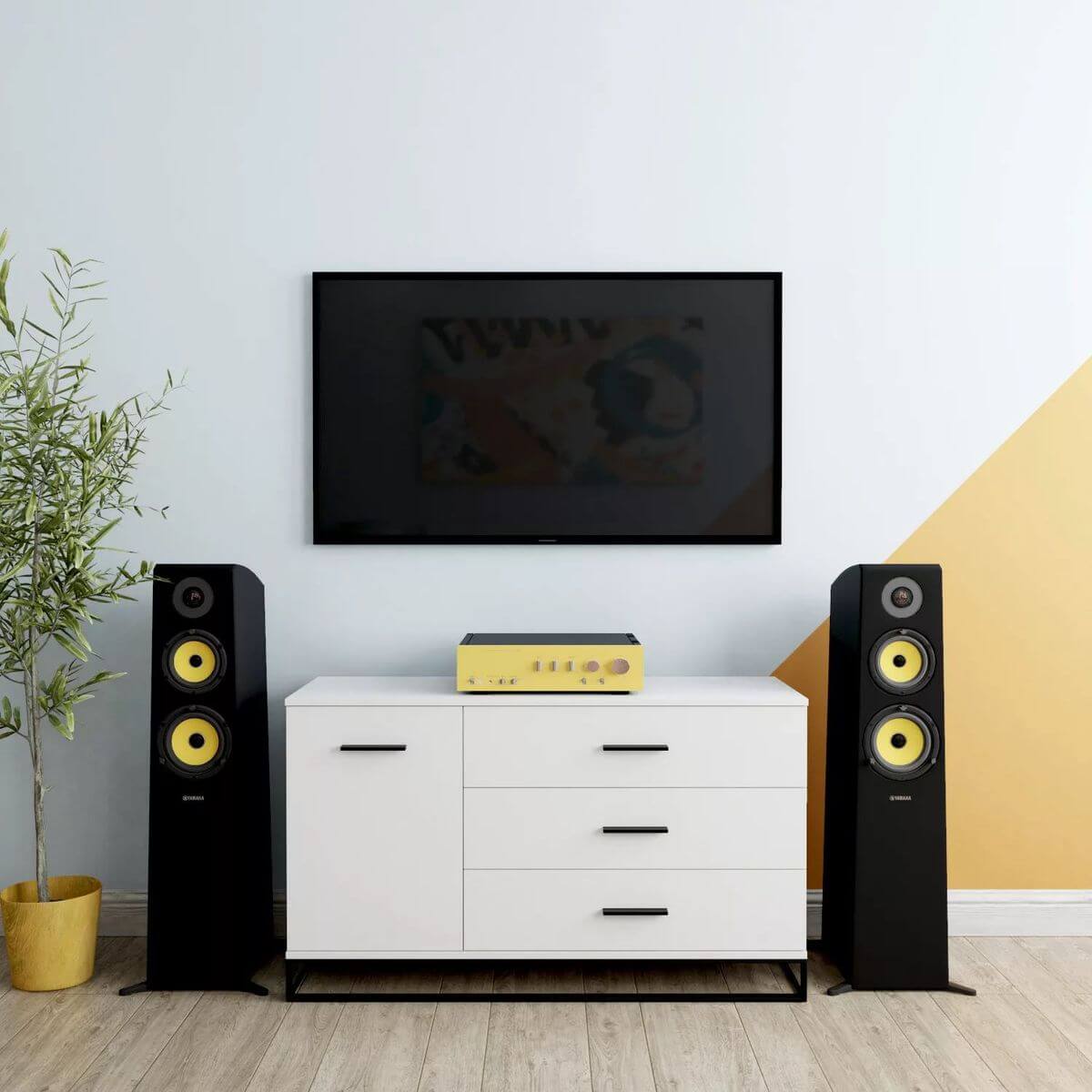 Комод для одежды в стиле лофт Ascet 120x70x42.5 см - Белый бриллиант - купить онлайн