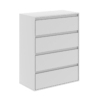 Комод на 4 ящика Light 81x103x42.5 см - Белый бриллиант - купить онлайн