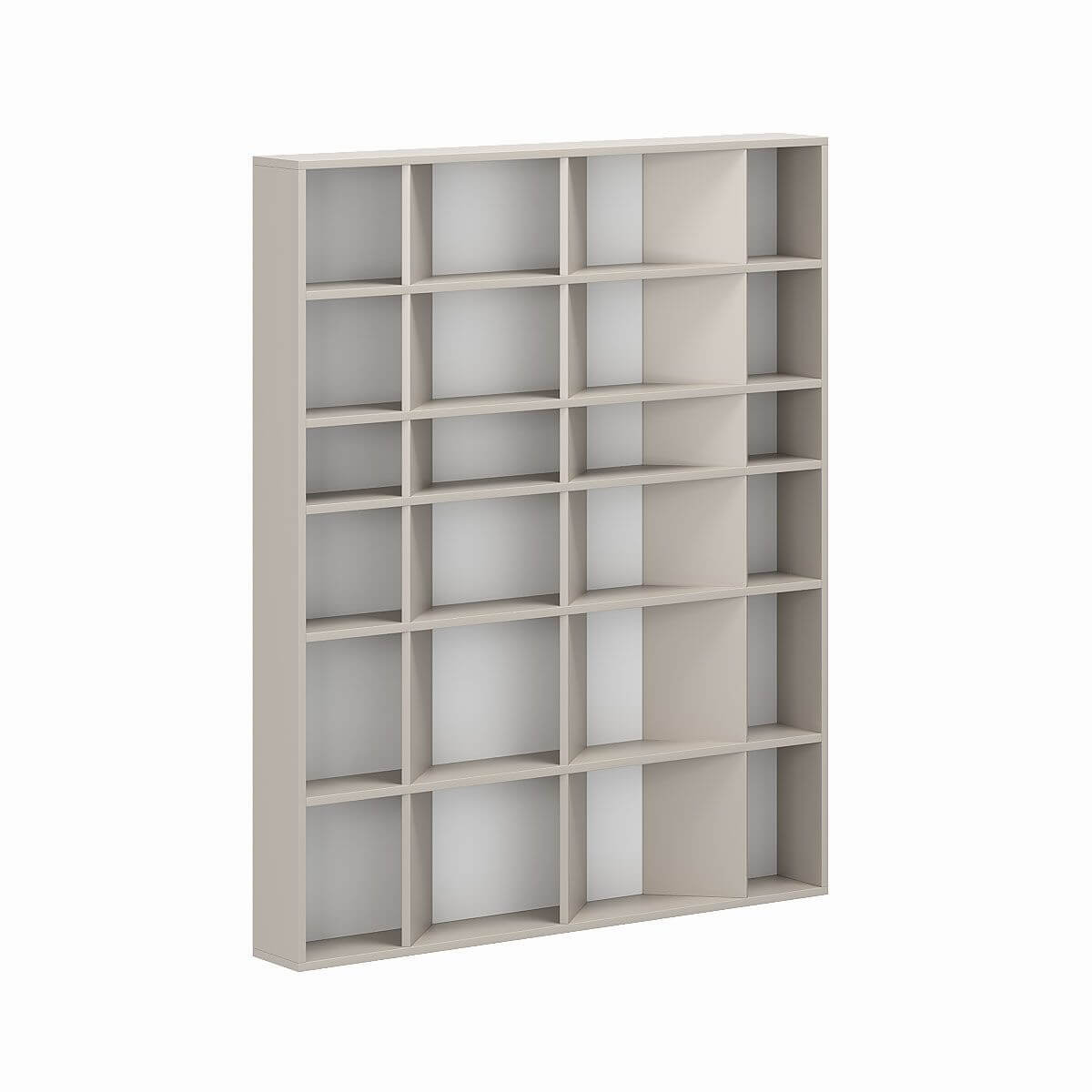 Напольная полка для книг и декора на 24 ячейки Light №1 120x146x16 см - Кашемір - купить онлайн Напольная полка для книг и декора на 24 ячейки Light №1 120x146x16 см - Кашемір - купить онлайн