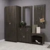 Настенное зеркало в прихожую в деревянной раме Bourbon 120*60 см - Дуб Табак - купить онлайн