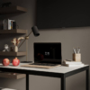 Письменный столик Brevity Loft mid 90x75x67 с - Сосна Натті / Чорний - купить онлайн