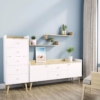 Полочка на стену (комплект 2 в 1) Asgard 82x12x20 см - Дуб Крафт золотий - купить онлайн Полочка на стену (комплект 2 в 1) Asgard 82x12x20 см - Дуб Крафт золотий - купить онлайн