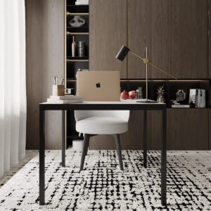 Письменный столик Brevity Loft mid 90x75x67 с - Сосна Натті / Чорний - купить онлайн Письменный столик Brevity Loft mid 90x75x67 с - Сосна Натті / Чорний - купить онлайн