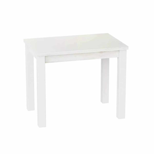 Розкладний обідній стіл Dinner Glass 90(120)x75x60(90) см - Артвуд світлий / Білий / Білий - купити онлайн