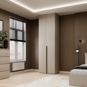 Купить шкаф распашной 2-дверный с антресолями Light №13 80х260x50 см – Кашемир по 11526 грн Шкаф распашной 2-дверный с антресолями Light №13 80х260x50 см – Кашемир