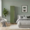 Шкаф пенал в спальню Swan 1 50x230x60 см - Балі зелений - купить онлайн