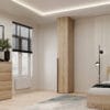 Шафа пенал закрита зі штангою та антресоллю Light №2 40x250x50 см - Дуб Сонома - купити онлайн Шафа пенал закрита зі штангою та антресоллю Light №2 40x250x50 см - Дуб Сонома - купити онлайн
