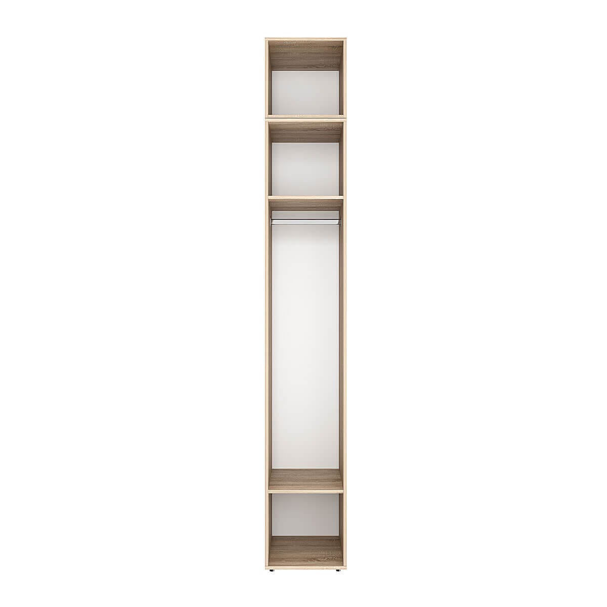 Шафа пенал закрита зі штангою та антресоллю Light №2 40x250x50 см - Дуб Сонома - купити онлайн Шафа пенал закрита зі штангою та антресоллю Light №2 40x250x50 см - Дуб Сонома - купити онлайн