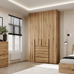 Купить шкаф четырёхдверный с антресолью Light №1 160х250x50 см – Дуб Эвок по 22176 грн Шкаф четырёхдверный с антресолью Light №1 160х250x50 см – Дуб Эвок