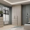 Розпашна шафа 250 см тридверна з антресоллю Light №2 120х250x50 см - Кашемир - купити онлайн