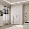 Чотиридверна шафа з антресоллю Light №1 160х260x50 см - Белый бриллиант - купити онлайн