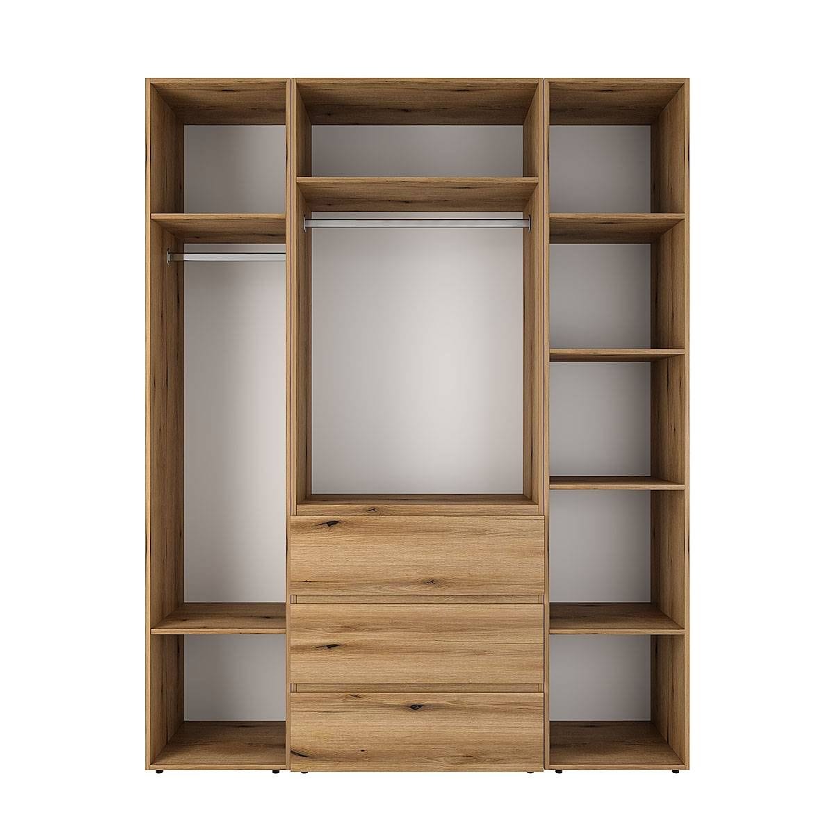 Шафа чотиридверна з антресоллю Light №1 160х250x50 см - Дуб Эвок - купити онлайн